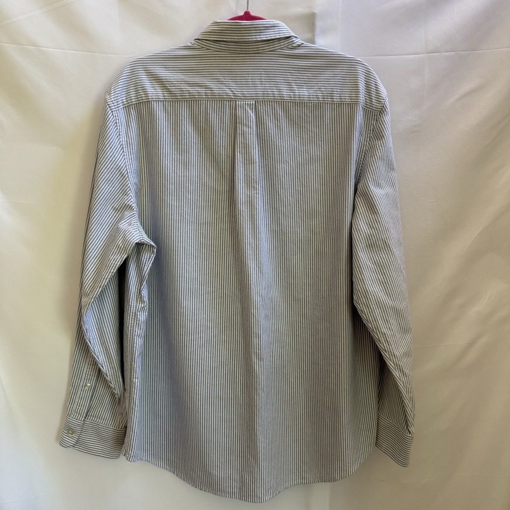 Vineyard Vines Whale Shirt Men's Large‎ Charcoal Pinstripes Button Down Casual - Picture 4 of 10
